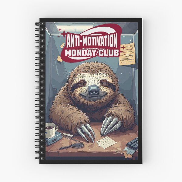 Item preview, Anti-Motivation Monday Club – Pixel Sloth Office Life designed and sold by Mark Mentzer.