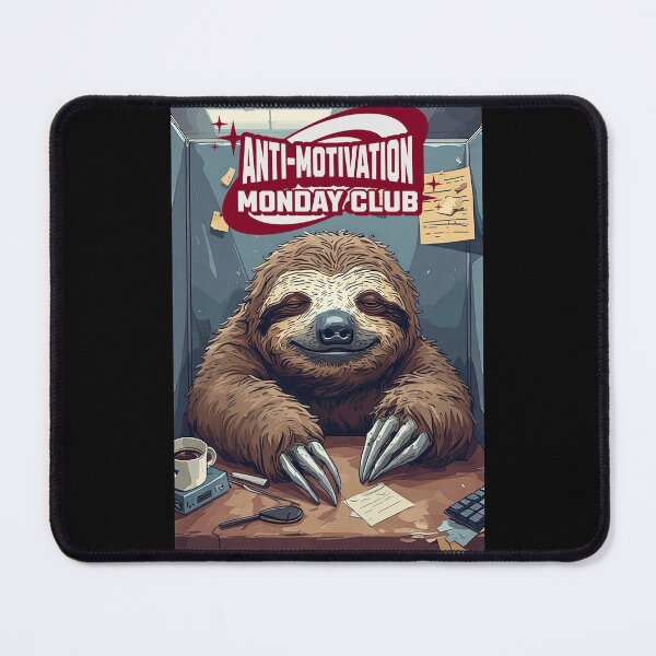 Item preview, Anti-Motivation Monday Club – Pixel Sloth Office Life designed and sold by Mark Mentzer.