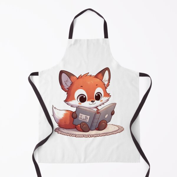 Item preview, Fox Cub Reading - Wholesome Cartoon Animal designed and sold by Confuzz1ed.