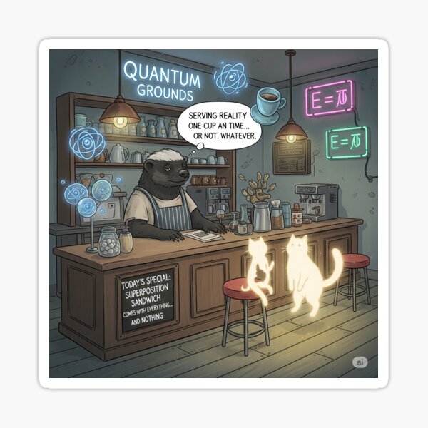Item preview, Quantum Cafe designed and sold by Psych0Rabb1t.