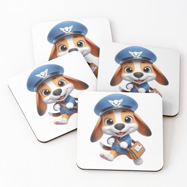 Item preview, Beagle Mail Carrier - Cute Dog Job Cartoon designed and sold by Confuzz1ed.