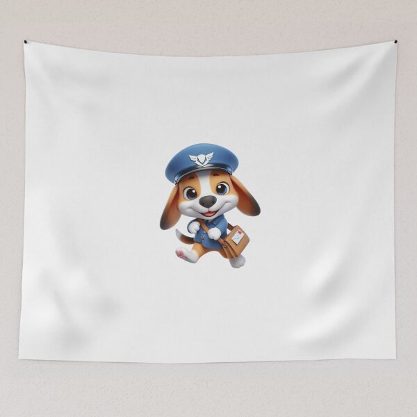 Item preview, Beagle Mail Carrier - Cute Dog Job Cartoon designed and sold by Confuzz1ed.