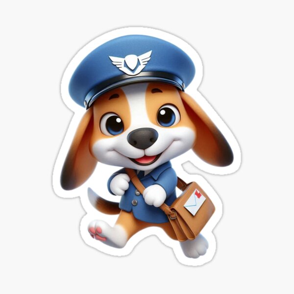 Item preview, Beagle Mail Carrier - Cute Dog Job Cartoon designed and sold by Confuzz1ed.