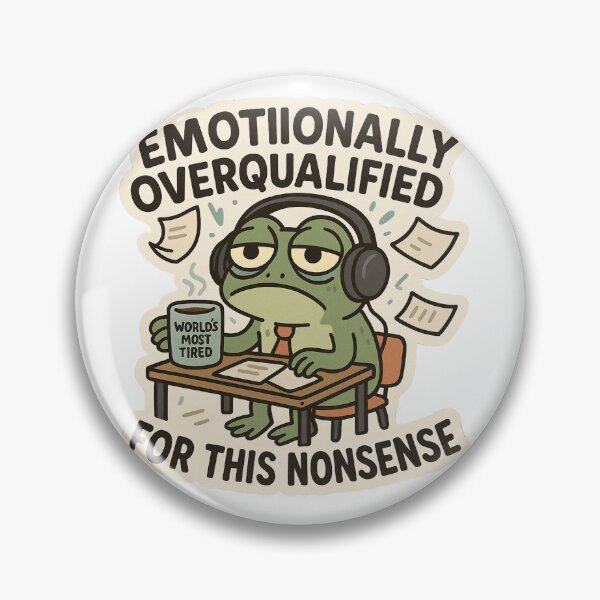 Item preview, Overworked Froggy designed and sold by Strand Visuals.