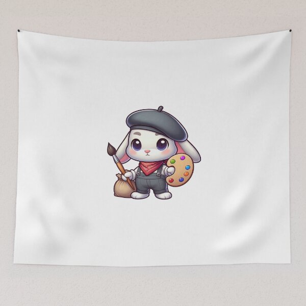 Item preview, Bunny Artist - Creative Cartoon Animal designed and sold by Confuzz1ed.