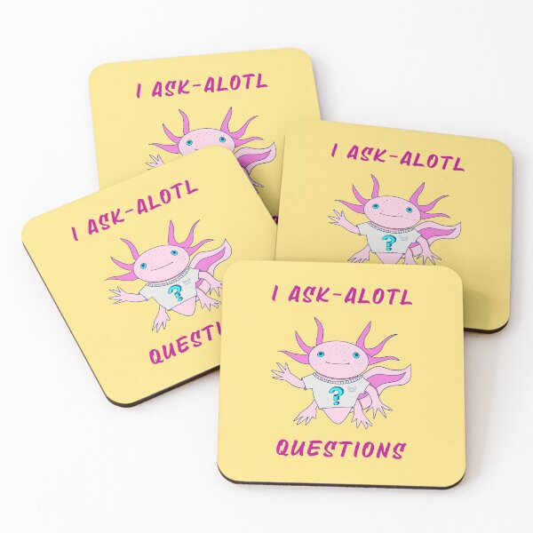 Item preview, Curious Axolotl: Ask-a-Lotl Questions designed and sold by nomadraconteur.