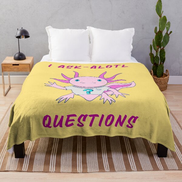 Item preview, Curious Axolotl: Ask-a-Lotl Questions designed and sold by nomadraconteur.