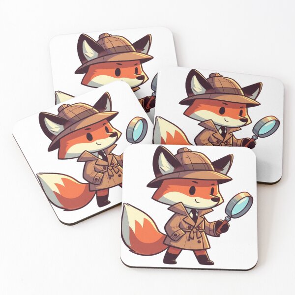 Item preview, Fox Detective - Mystery Cartoon Animal designed and sold by Confuzz1ed.