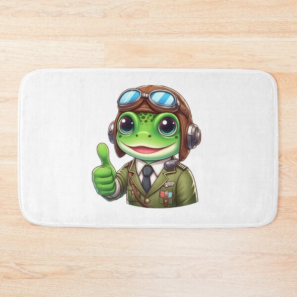Item preview, Frog Pilot - Flying Cartoon Animal designed and sold by Confuzz1ed.