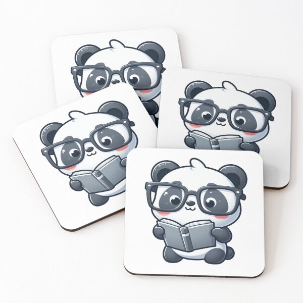 Item preview, Panda Librarian - Bookish Cartoon Animal designed and sold by Confuzz1ed.