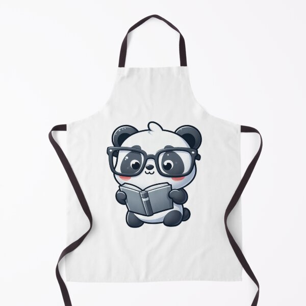 Item preview, Panda Librarian - Bookish Cartoon Animal designed and sold by Confuzz1ed.