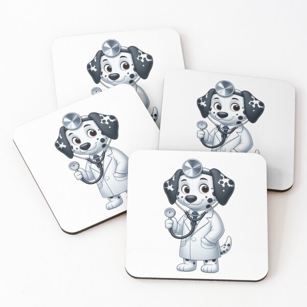 Item preview, Dalmatian Doctor - Medical Cartoon Dog designed and sold by Confuzz1ed.