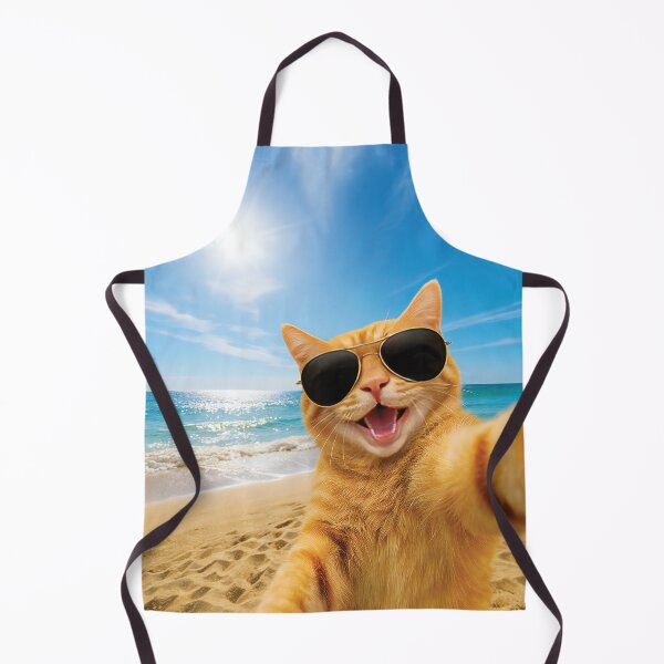 Item preview, Cute Funny Cat Selfie at the Beach  designed and sold by MO DESIGNS.