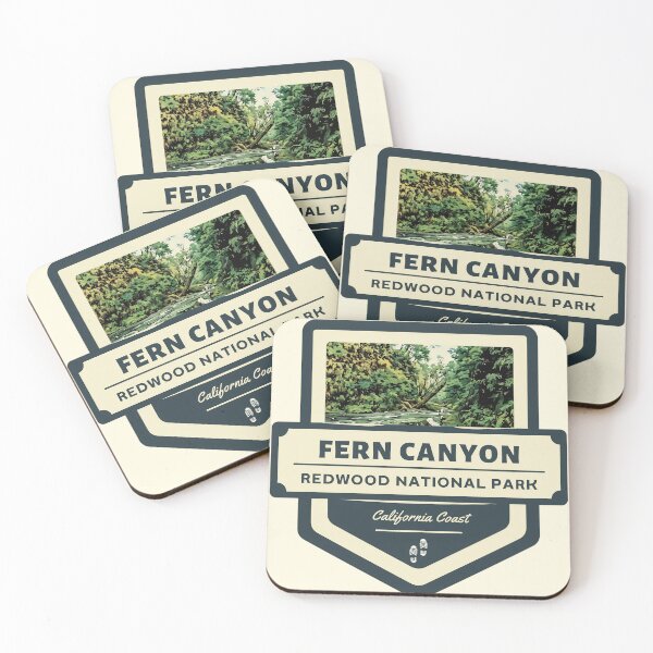 Item preview, Fern Canyon Trail Badge, Redwood National Park designed and sold by The Wandering Bookworm.