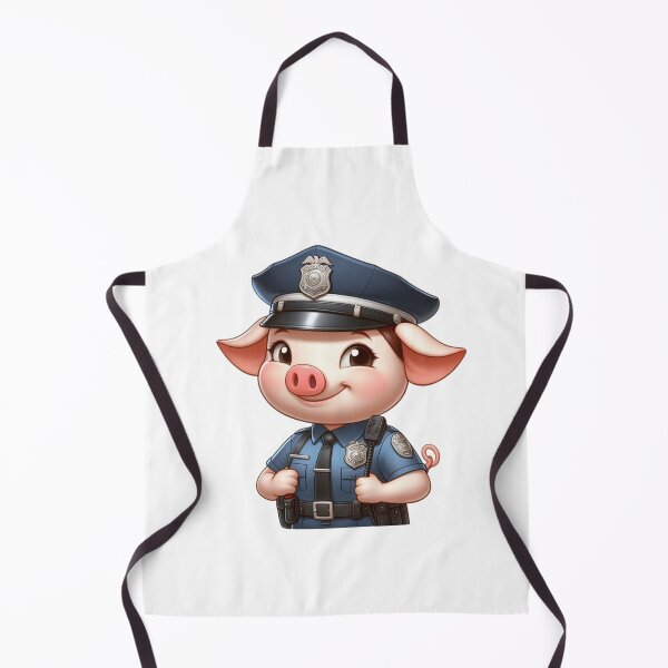 Item preview, Pig Police Officer - Law Cartoon Animal designed and sold by Confuzz1ed.