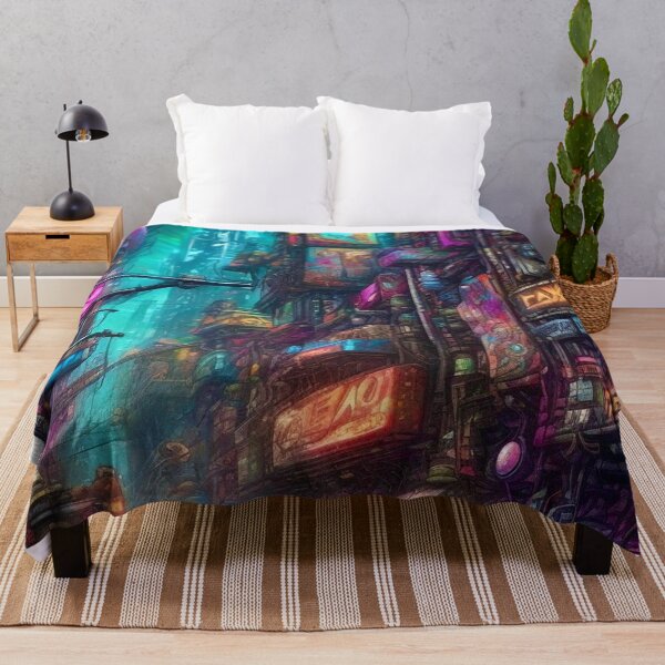Item preview, Cyberpunk Cityscape - Sci Fi Art concept designed and sold by Delerat7.