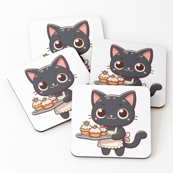 Item preview, Cat Baker - Sweet Dessert Cartoon designed and sold by Confuzz1ed.