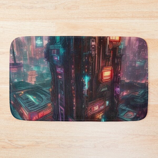 Item preview, Cyberpunk Cityscape 2 - Sci Fi Art concept designed and sold by Delerat7.
