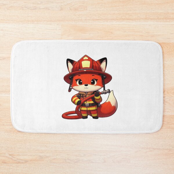Item preview, Firefighter Fox - Brave Cartoon Animal Hero designed and sold by Confuzz1ed.