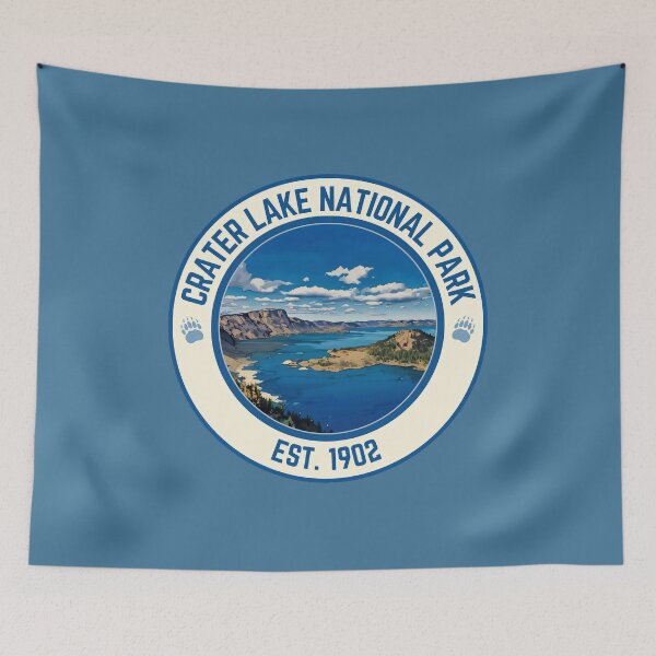 Item preview, Crater Lake National Park Badge designed and sold by The Wandering Bookworm.