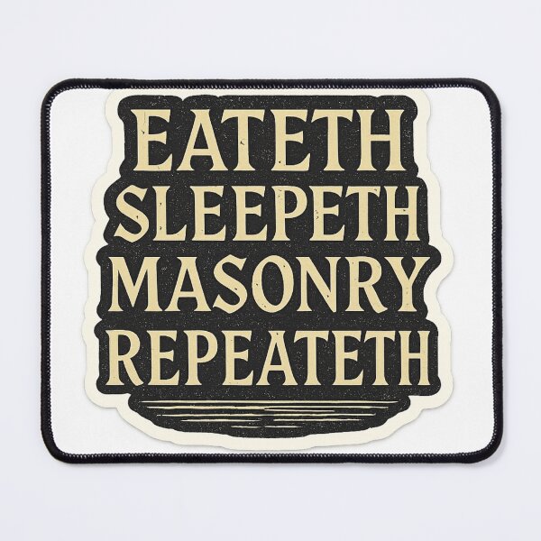 Item preview, Eat, sleep, masonry repeat….eth designed and sold by DrDoke.