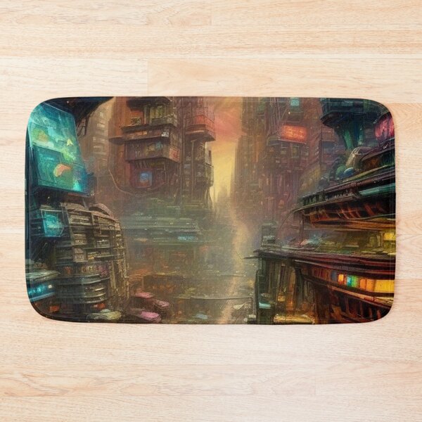 Item preview, Cyberpunk Cityscape 7 - Sci Fi Art concept designed and sold by Delerat7.
