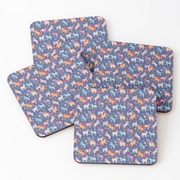 Item preview, Fuzzy Pet Ponies - Blue designed and sold by inkedinred.