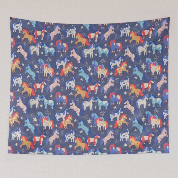 Item preview, Fuzzy Pet Ponies - Blue designed and sold by inkedinred.
