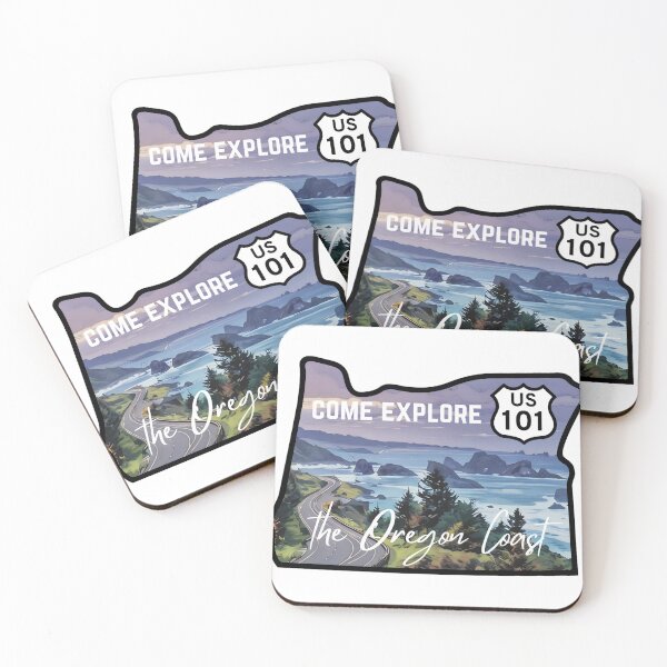 Item preview, Come Explore the Oregon Coast, Highway 101 designed and sold by The Wandering Bookworm.