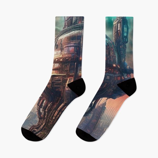 Item preview, Cyberpunk Cityscape 10 - Sci Fi Art concept designed and sold by Delerat7.