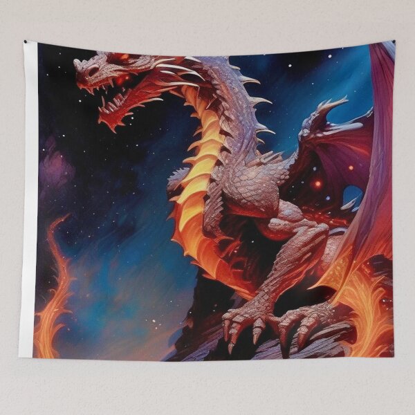 Item preview, Night of the Dragon - Dark Fantasy Art concept designed and sold by Delerat7.