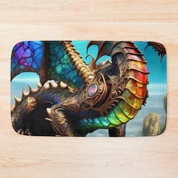 Item preview, Stained Glass Dragon - Dark Fantasy Art concept designed and sold by Delerat7.
