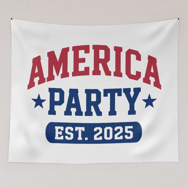 Item preview, America Party 2025 Meme Election Parody Graphic designed and sold by Eh Plus Designs.