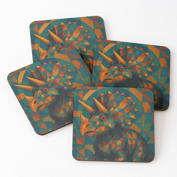 Item preview, Modern Prehistoric Geometric Triceratops designed and sold by JonelleTshirts.
