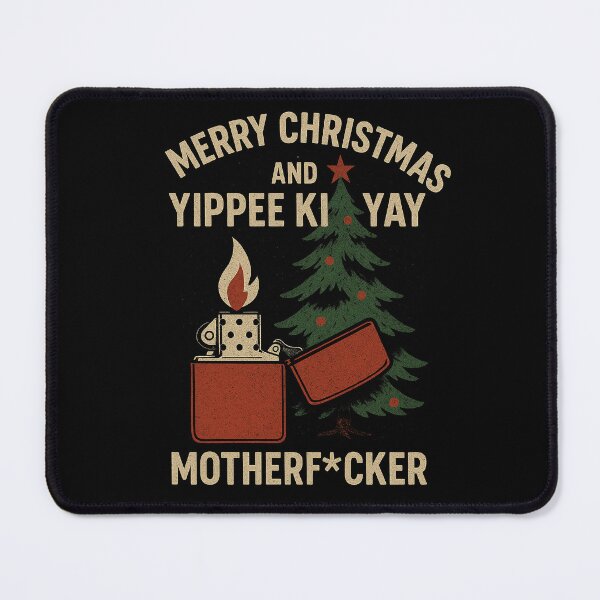 Item preview, MERRY CHRISTMAS AND YIPPEE KI YAY MOTHERF*CKER, die hard christmas designed and sold by NiceSign.