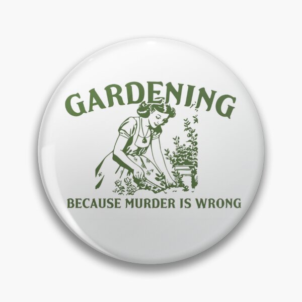Item preview, Gardening Because Murder Is Wrong Vintage Tee designed and sold by ConciergeCWB.