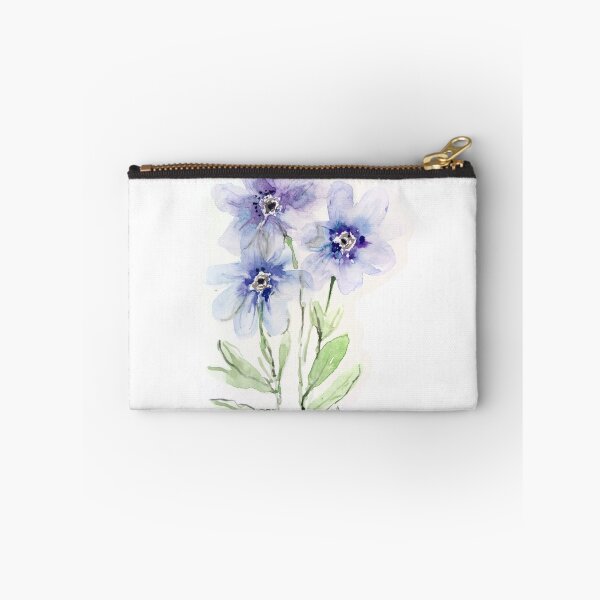 Item preview, Translucent Blue Watercolor Flowers designed and sold by Kara Draws.