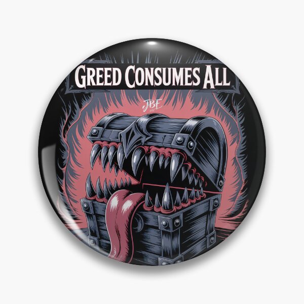 Item preview, cursed treasure greed consumes everything designed and sold by jbfart.