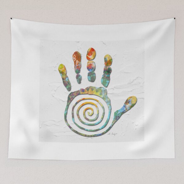 Item preview, Mandala Healing Hand Art designed and sold by Sharon Cummings Art.