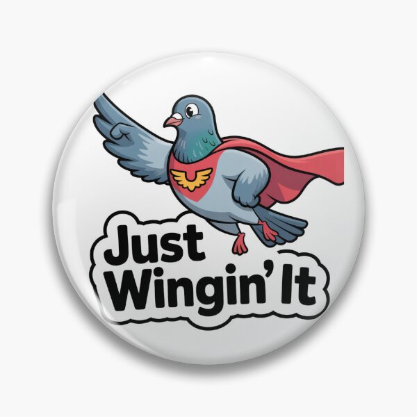 Item preview, Just Wingin' It Pigeon designed and sold by theartfulaspie.
