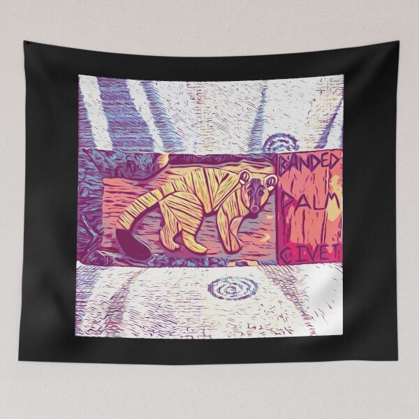 Item preview, Indonesian Banded Palm Civet Intarsia in Fancy Chair designed and sold by Jonathan's Nature Crafts.