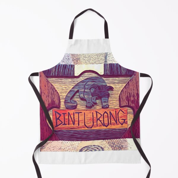 Item preview, Asian Jungle Binturong Intarsia in Fancy Chair designed and sold by Jonathan's Nature Crafts.