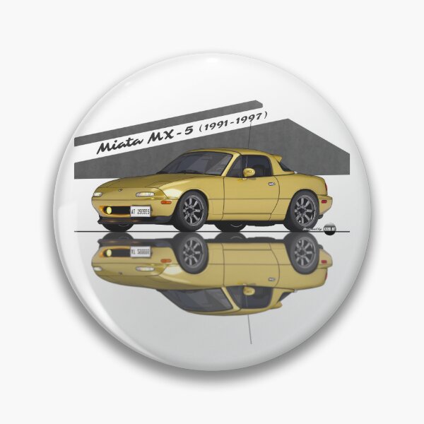 Item preview, Miata - MX-5 NA 1991-1997 (Sunburst Yellow) - Small Car, Big Smile designed and sold by Azaziel.