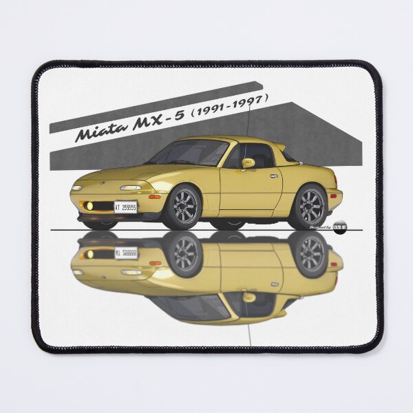 Item preview, Miata - MX-5 NA 1991-1997 (Sunburst Yellow) - Small Car, Big Smile designed and sold by Azaziel.