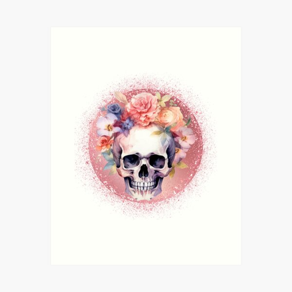 Item preview, Flower Skull designed and sold by Orca$hop.