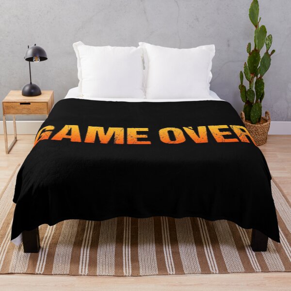 Item preview, Game Over in Hot Orange Grunge Typography designed and sold by Memes N Lore .