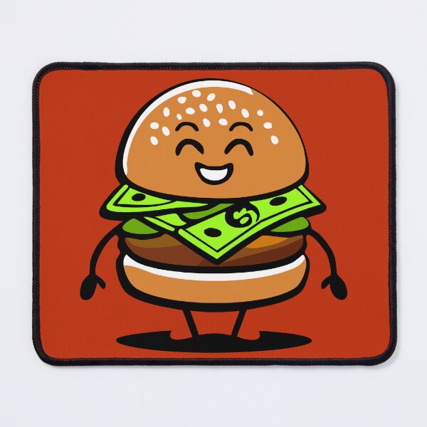 Item preview, Dollar Burger Guy – Cute Face, Capitalist Core designed and sold by Minna Cross.