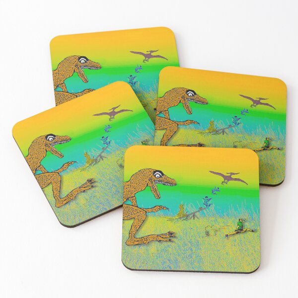 Item preview, Dinosaurs running wild through the park! designed and sold by UncleBunkle.