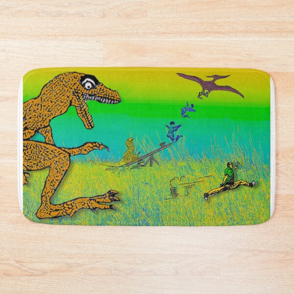 Item preview, Dinosaurs running wild through the park! designed and sold by UncleBunkle.