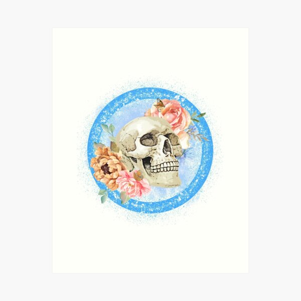 Item preview, Blue skull designed and sold by Orca$hop.
